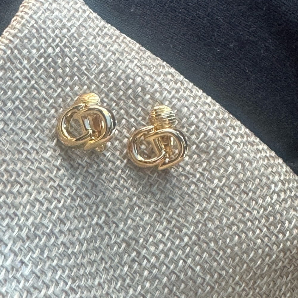 Christian Dior CD clip on earrings